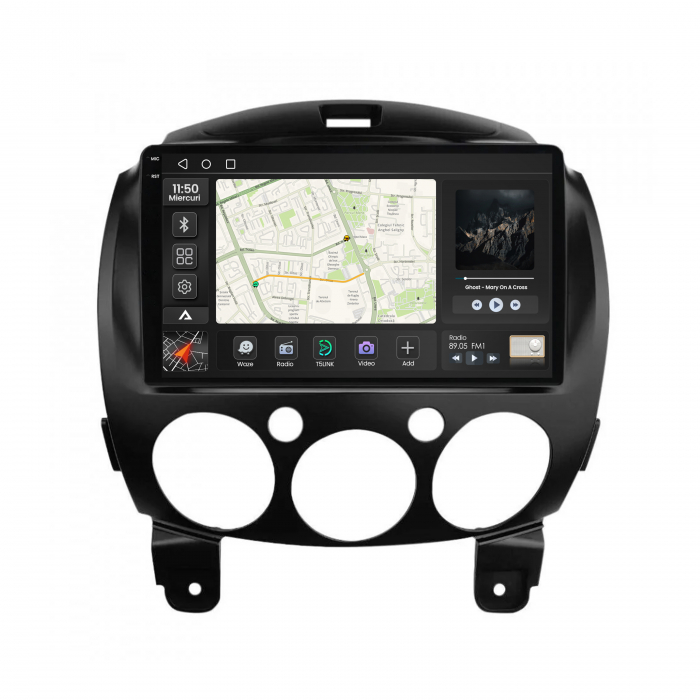 Navigatie Carplay Android OS Mazda 2 (2007-2014) | AutoDrop.ro [2]