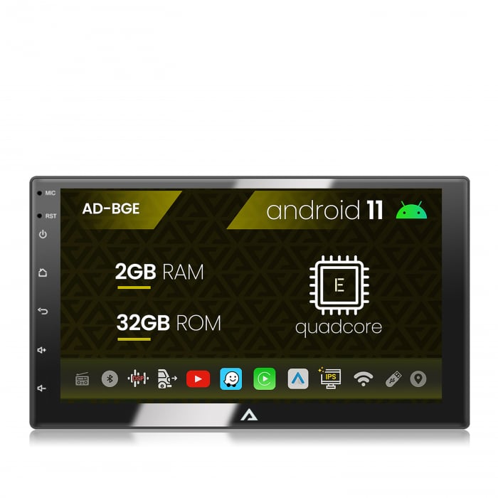 Navigatie All-in-one, Android 11, E-Quadcore 2GB RAM + 32GB ROM, 7 Inch , AD-BGE1002