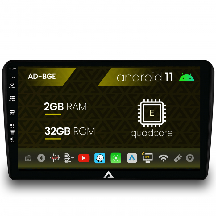 Navigatie audi a3 s3 rs3, android 11, e-quadcore 2gb ram + 32gb rom, 9 inch - ad-bge9002+ad-bgrkit424