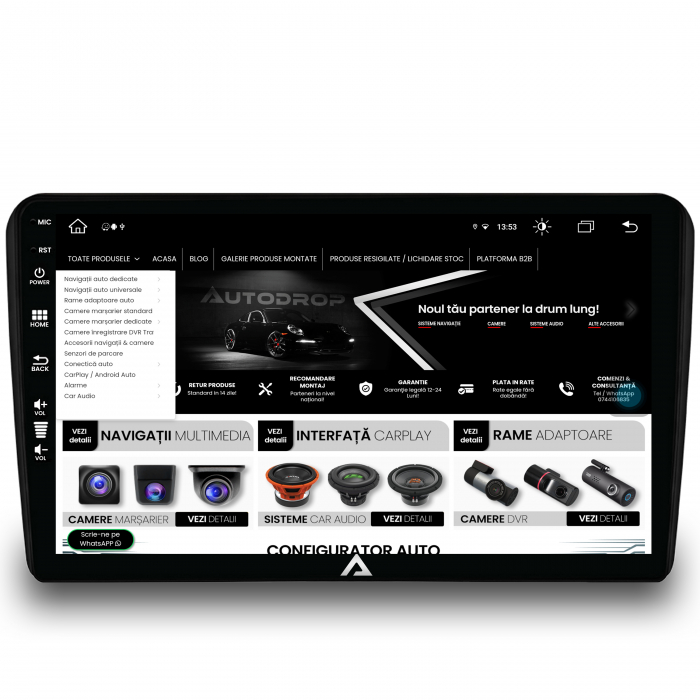 Navigatie Android 13 Audi A3/ S3/ RS3 8GB | AutoDrop.ro [4]
