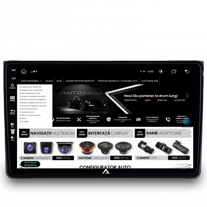 Navigatie Android 13 A4(B6/B7) / Seat Exeo 8GB | AutoDrop.ro [4]