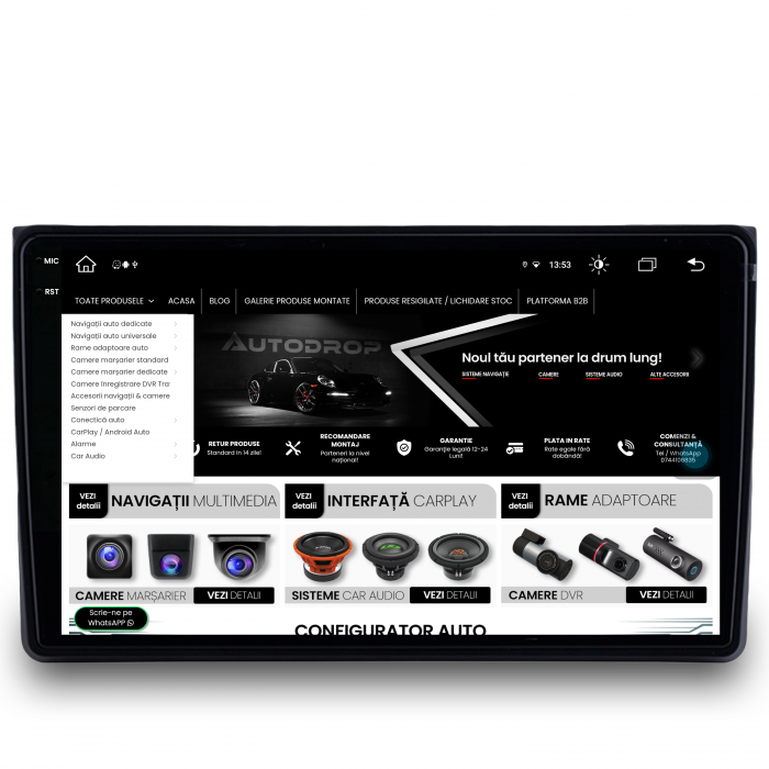 Navigatie Android 13 A4(B6/B7) / Seat Exeo 8GB | AutoDrop.ro [12]