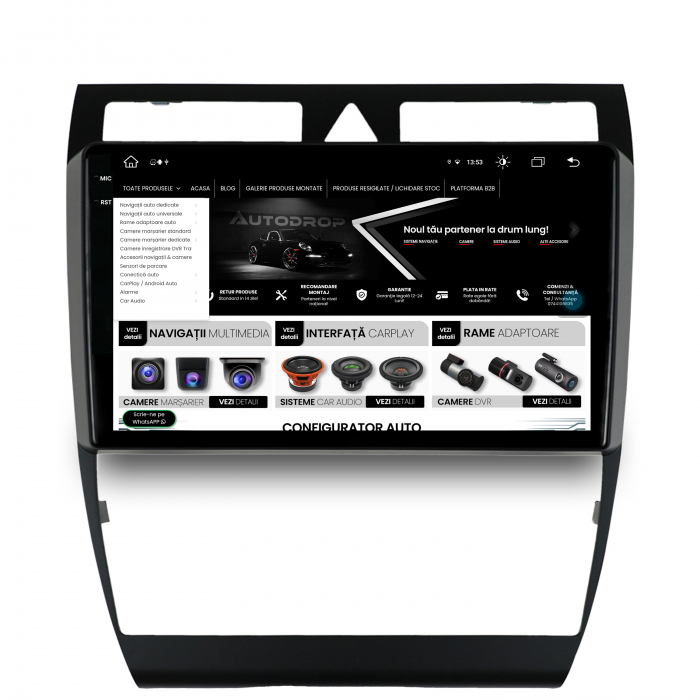 Navigatie 2K Android 13 Audi A6 8+256GB | AutoDrop.ro [9]