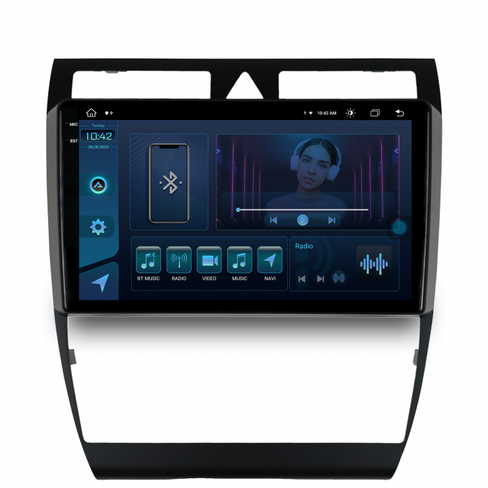 Navigatie 2K Android 13 Audi A6 8+256GB | AutoDrop.ro [2]