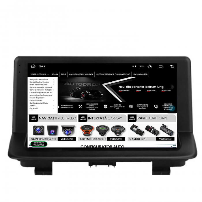 Navigatie 2K Android 13 Audi Q3 8+256GB | AutoDrop.ro [10]
