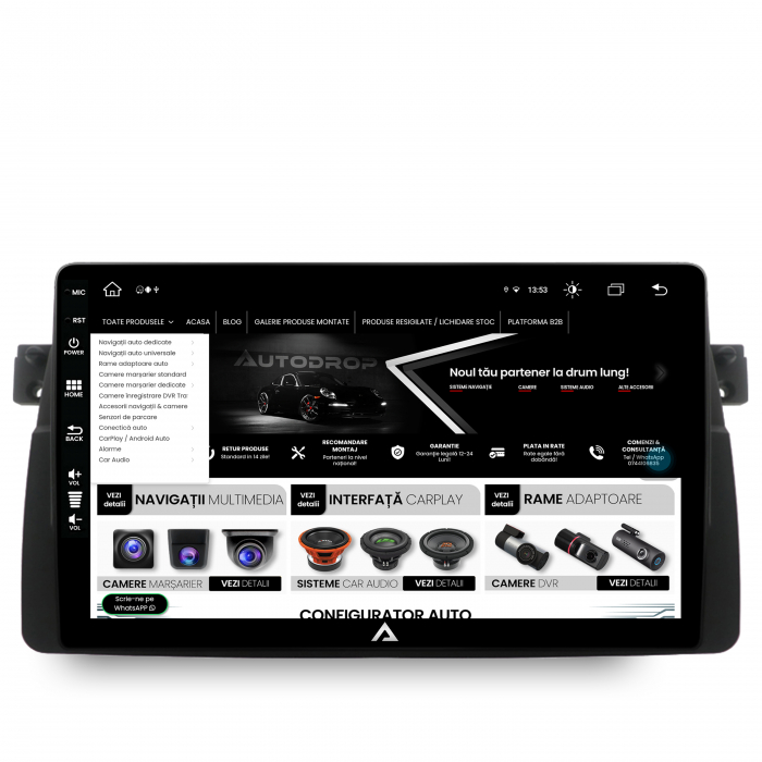 Navigatie Android 13 BMW E46 8+256GB | AutoDrop.ro [4]