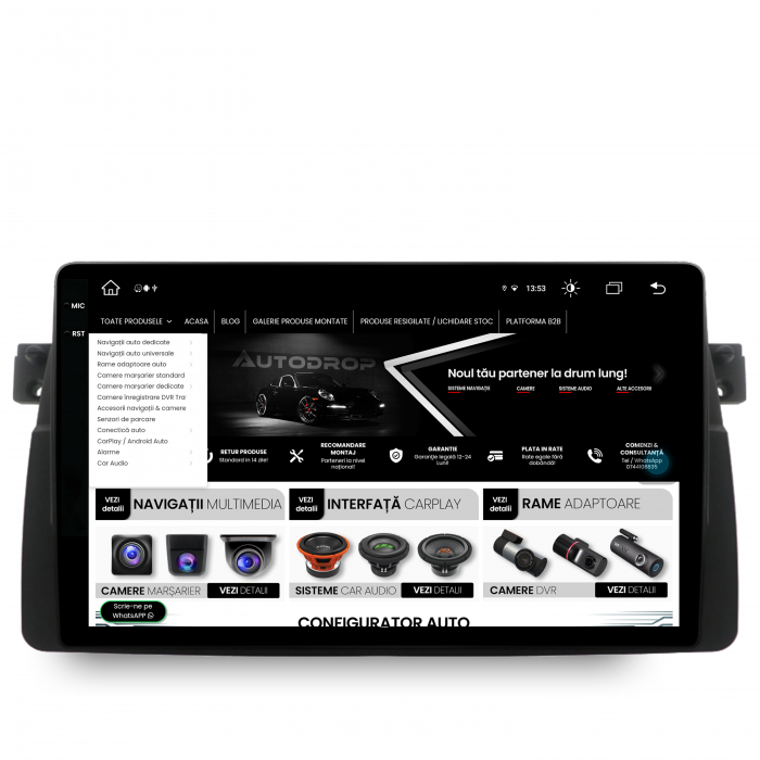 Navigatie 2K Android 13 BMW E46 4+64GB | AutoDrop.ro [7]
