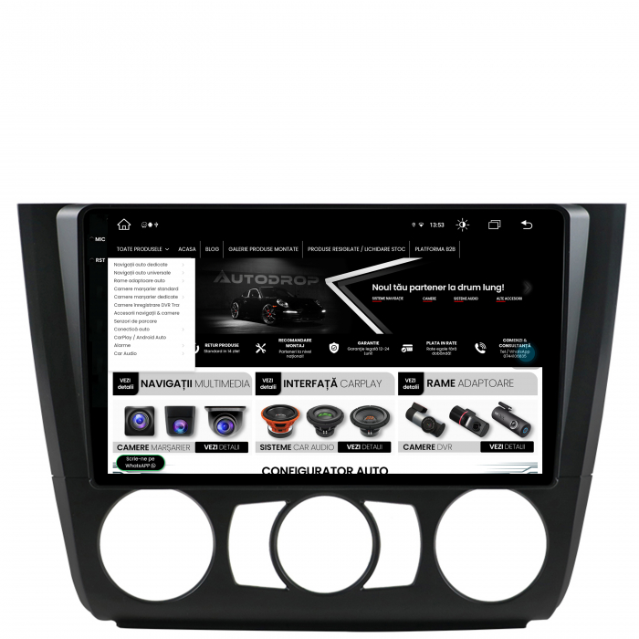 Navigatie 2K Android 13 BMW Seria 1 4GB M AC | AutoDrop.ro [12]