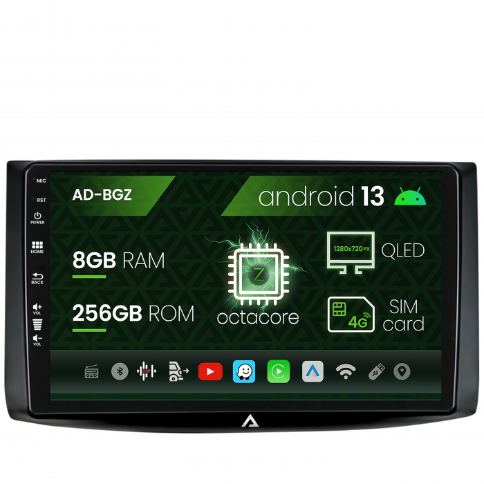 Navigatie chevrolet aveo (2006-2012), android 13, z-octacore 8gb ram + 256gb rom, 9 inch - ad-bgz9008+ad-bgrkit245
