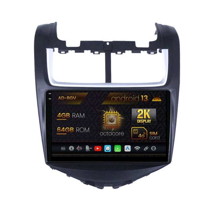 Navigatie 2K Android 13 Chevrolet Aveo (2014-2017) 4GB | AutoDrop.ro [1]