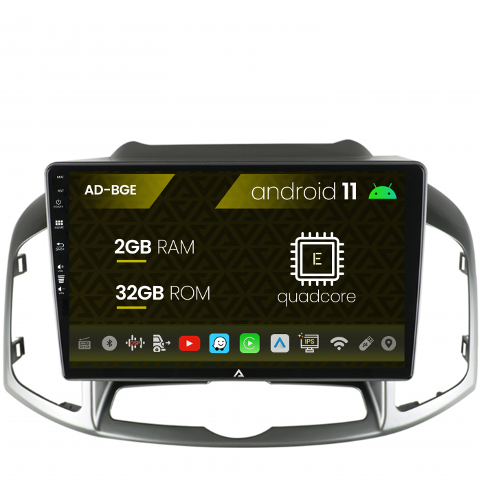 Navigatie Chevrolet Captiva (2011-2018), Android 11, E-Quadcore 2GB RAM + 32GB ROM, 10.1 Inch - AD-BGE10002+AD-BGRKIT247