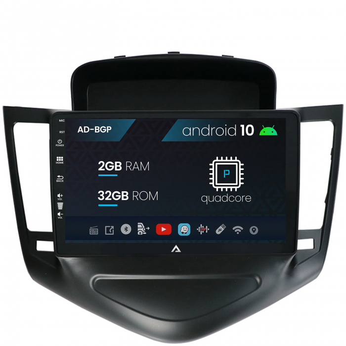 Navigatie chevrolet cruze (2008-2014), android 10, p-quadcore 2gb ram + 32gb rom, 9 inch - ad-bgp9002+ad-bgrkit237