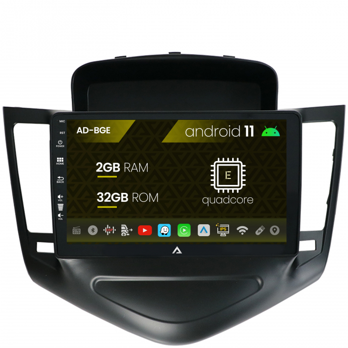 Navigatie chevrolet cruze (2008-2014), android 11, e-quadcore 2gb ram + 32gb rom, 9 inch - ad-bge9002+ad-bgrkit237
