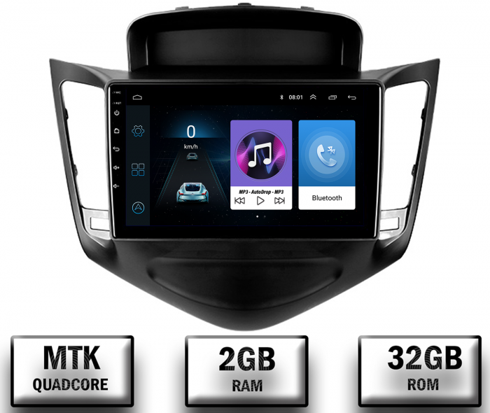 Navigatie Android Chevrolet Cruze 2+32GB | AutoDrop.ro [1]