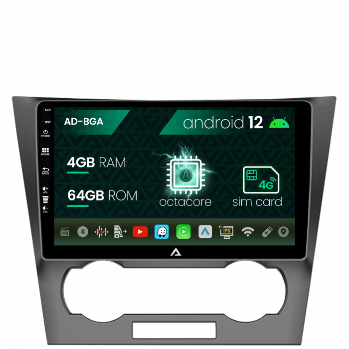 Navigatie Chevrolet Epica (2006-2012), Android 12, A-Octacore 4GB RAM + 64GB ROM, 9 Inch - AD-BGA9004+AD-BGRKIT242