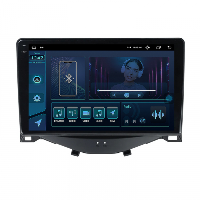 Navigatie 2K Android Citroen C1 / Peugeot 108 / Toyota AYGO (2014-2022) 8GB | AutoDrop.ro [2]