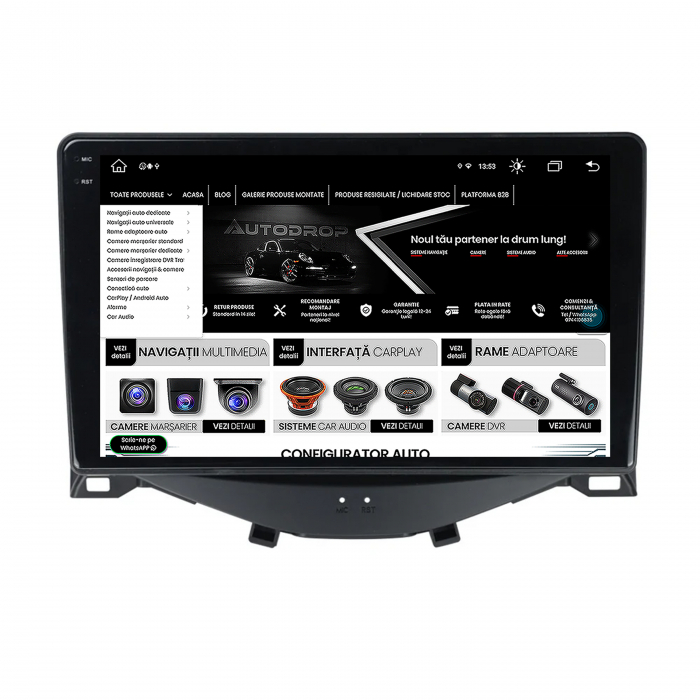 Navigatie 2K Android Citroen C1 / Peugeot 108 / Toyota AYGO (2014-2022) 8GB | AutoDrop.ro [12]