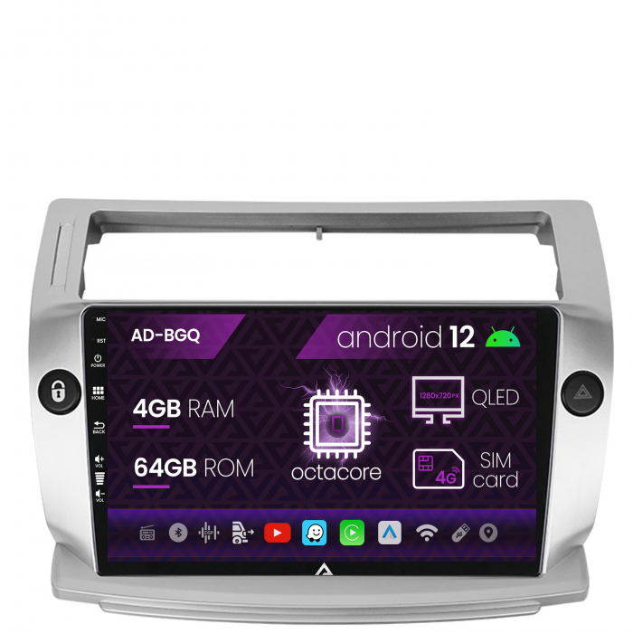 Navigatie Android 12 Citroen C4 QLED | AutoDrop.ro [12]