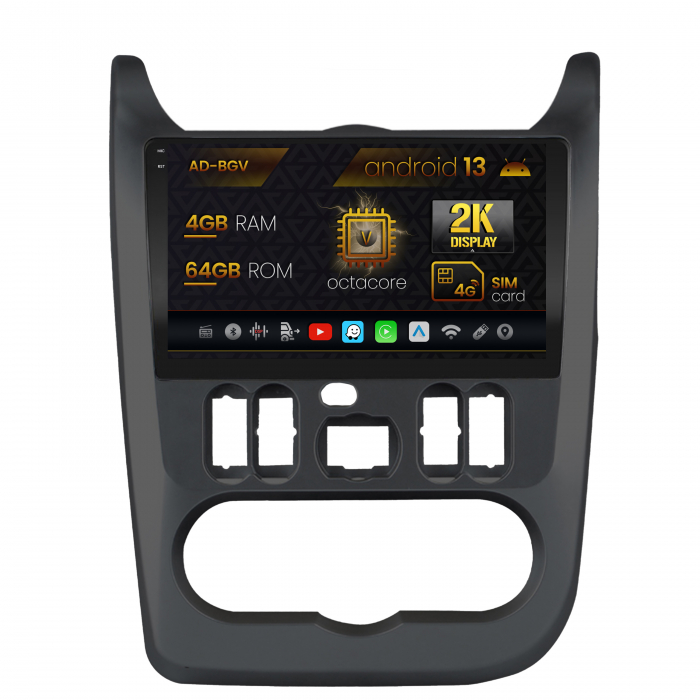Navigatie 2K Android 13 Dacia Logan 4GB | AutoDrop.ro [1]