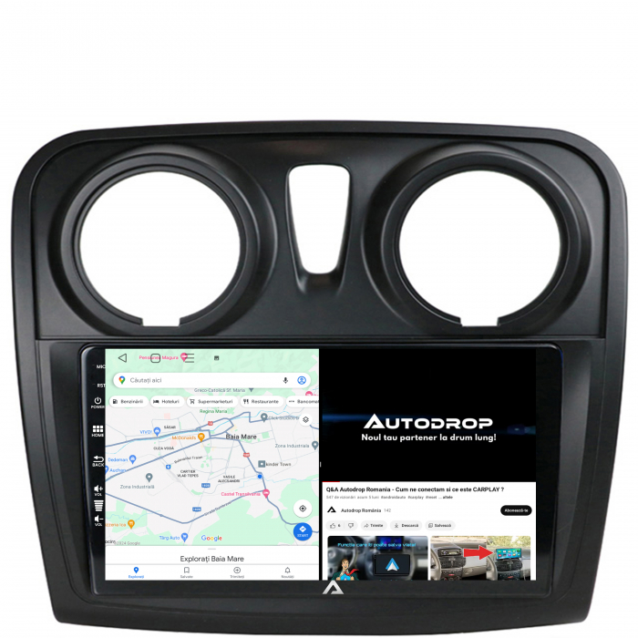 Navigatie Carplay Android 12 Dacia 9" 2GB | AutoDrop.ro [10]