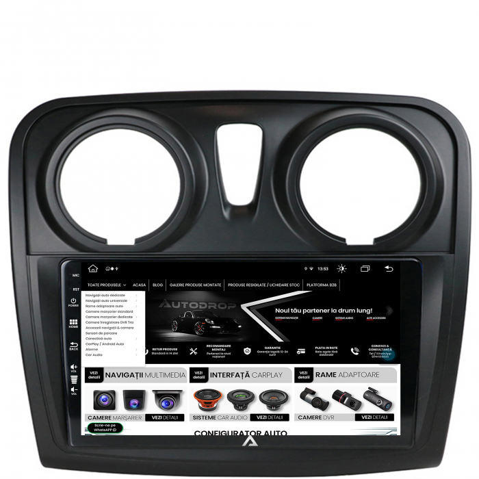 Navigatie Android 13 Dacia 9" 8+256GB | AutoDrop.ro [4]