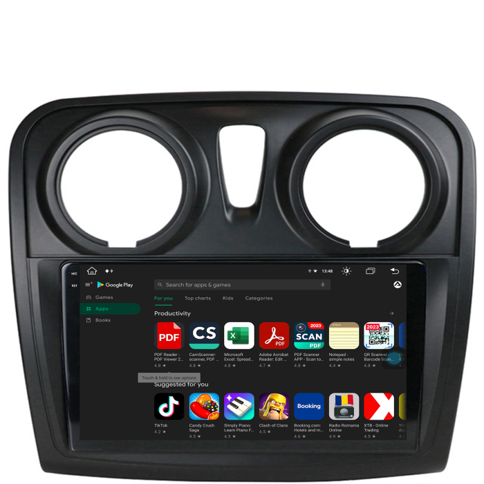 Navigatie Android 13 2K Dacia 9" 4+64GB | AutoDrop.ro [7]