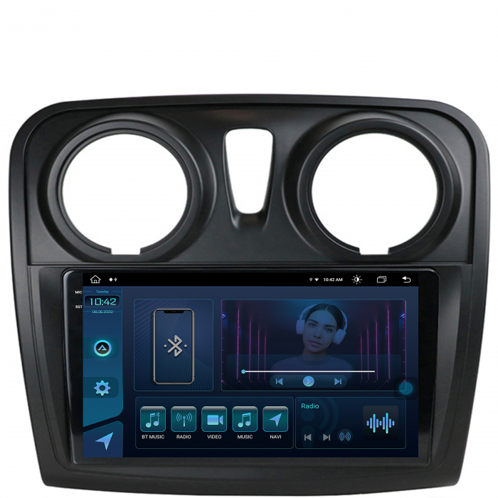 Navigatie Android 13 2K Dacia 9" 8+256GB | AutoDrop.ro [2]