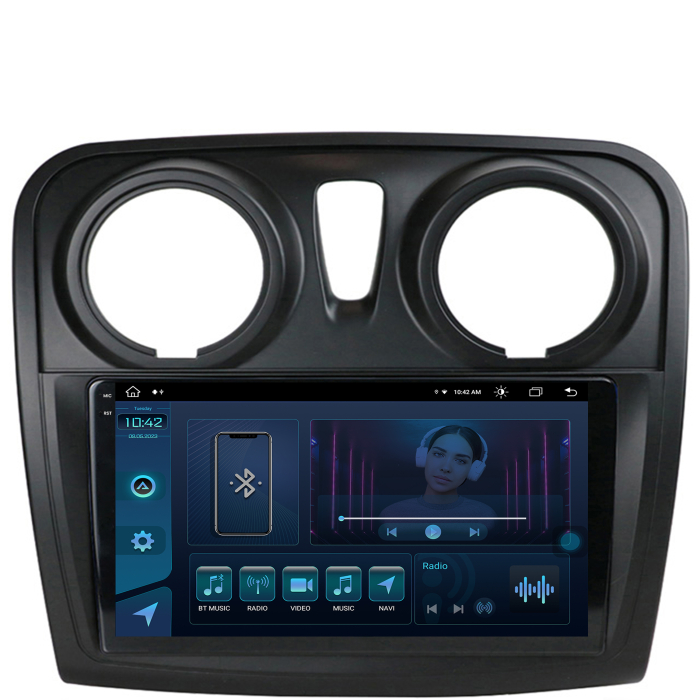 Navigatie Android 13 2K Dacia 9" 8+256GB | AutoDrop.ro [2]