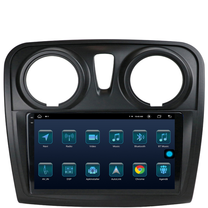 Navigatie Android 13 2K Dacia 9" 8+256GB | AutoDrop.ro [3]