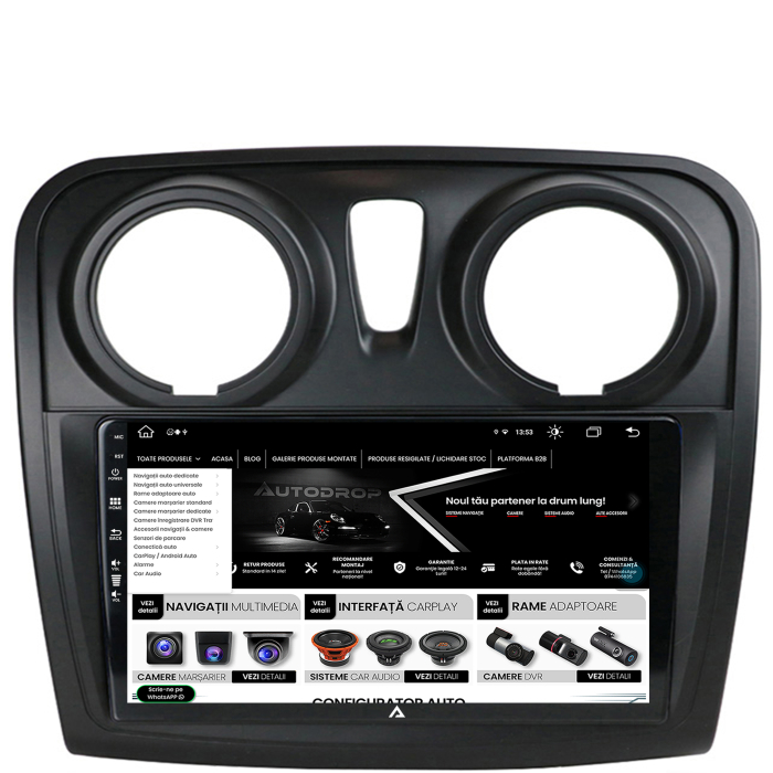 Navigatie Android 13 Dacia 9" 8+256GB | AutoDrop.ro [4]