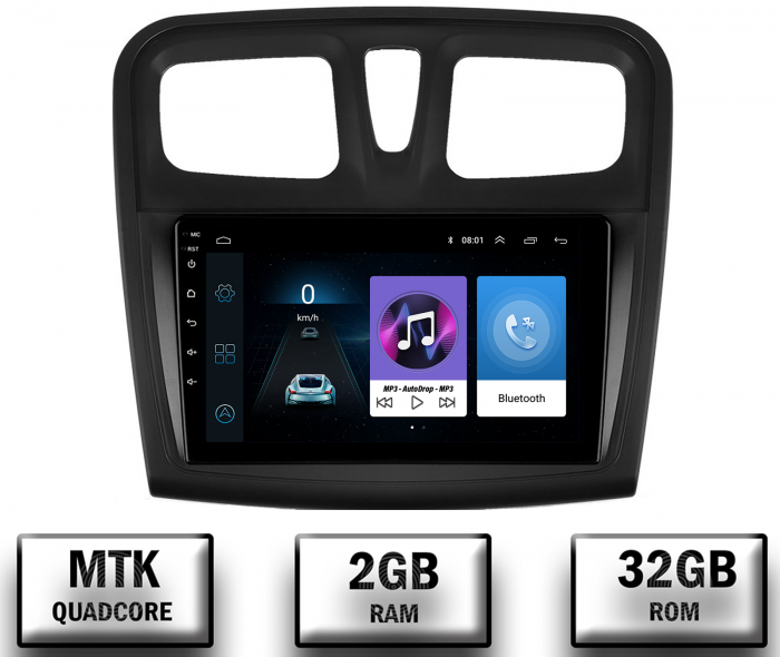 Navigatie Android Dacia Sandero 2GB | AutoDrop.ro [1]