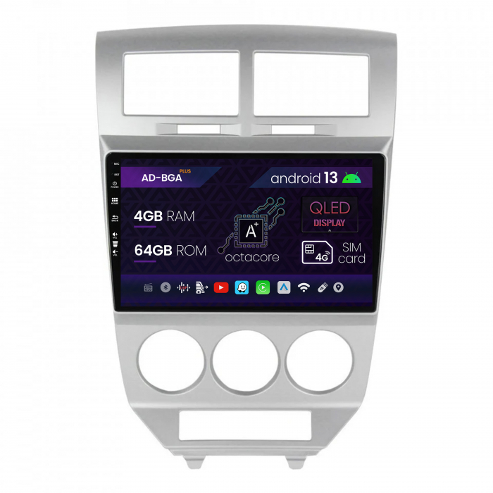 Navigatie Android Dodge Caliber 4+64GB | AutoDrop.ro [1]