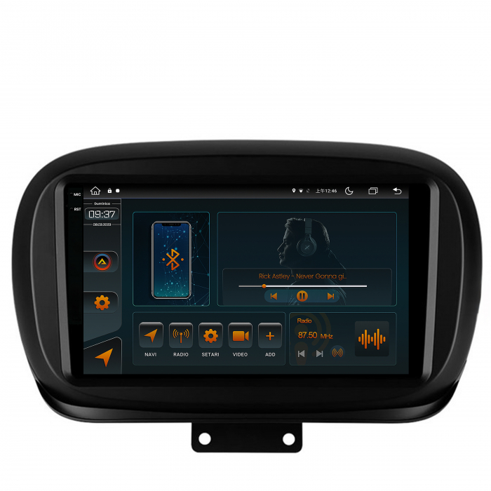 Navigatie 2K Fiat 500X 2014-2020 4+64GB | AutoDrop.ro [2]