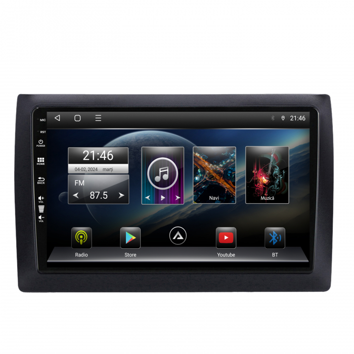 Carplay Android Android 12 Fiat Stilo 2GB | AutoDrop.ro [2]