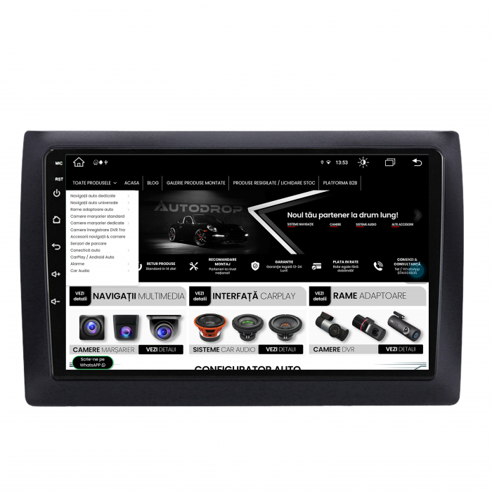 Navigatie Android 13 Fiat Stilo 8+256GB | AutoDrop.ro [4]