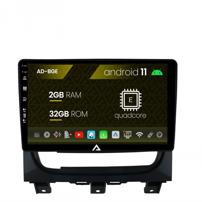 Navigatie fiat strada idea (2011-2016), android 11, e-quadcore 2gb ram + 32gb rom, 9 inch - ad-bge9002+ad-bgrkit350