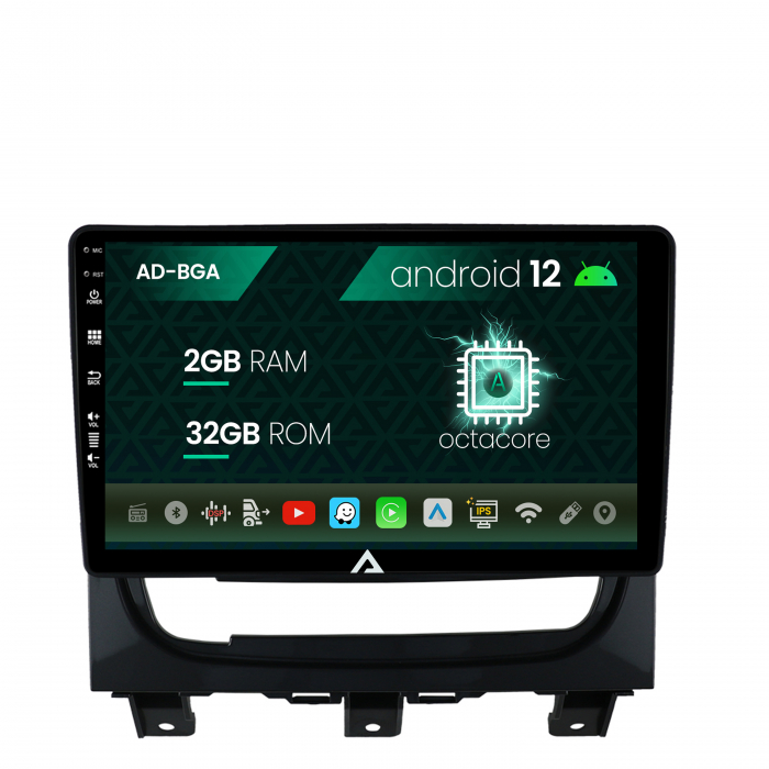 Navigatie fiat strada idea (2011-2016), android 12, a-octacore 2gb ram + 32gb rom, 9 inch - ad-bga9002+ad-bgrkit350