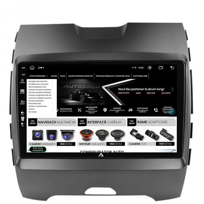 Navigatie Android Ford Edge 8+256GB | AutoDrop.ro [8]