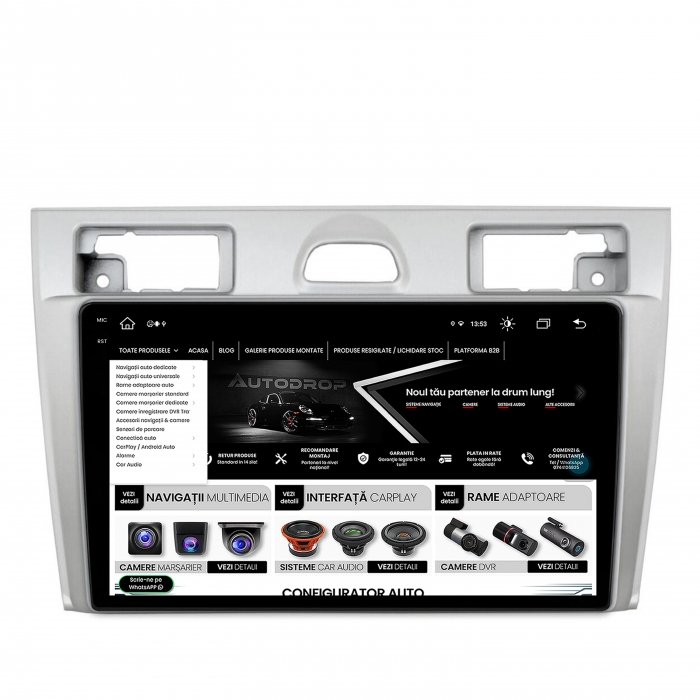 Navigatie Android 13 2K Ford Fiesta 4GB | AutoDrop.ro [12]