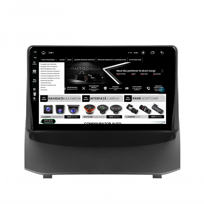 Navigatie Android 13 Ford Fiesta 8+256GB | AutoDrop.ro [4]