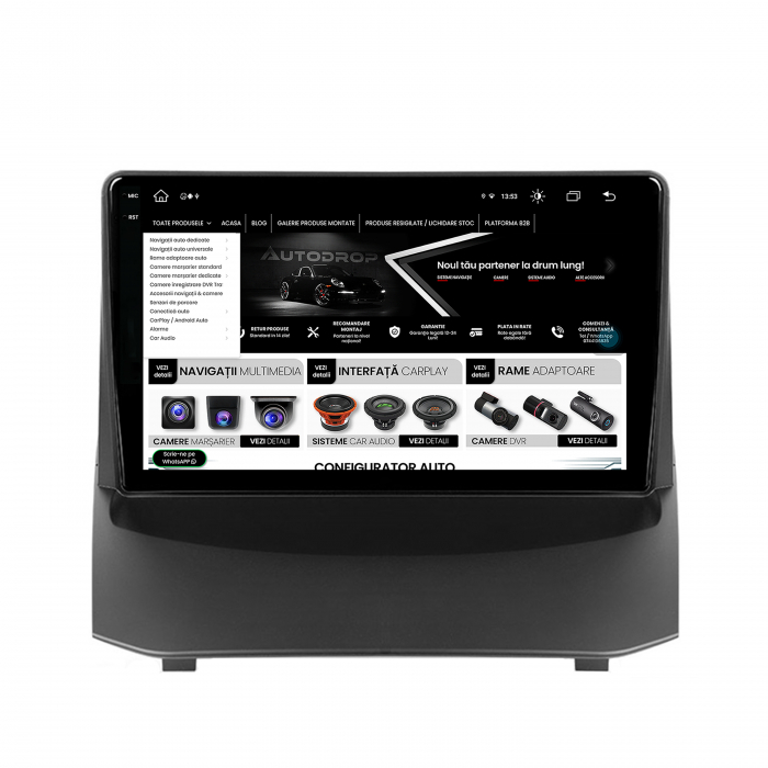 Navigatie Android 13 2K Ford Fiesta 8+256GB | AutoDrop.ro [10]