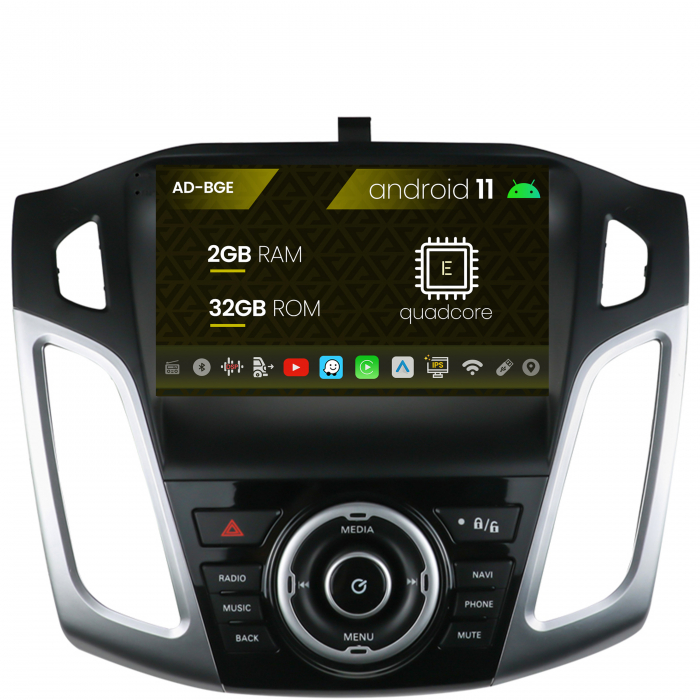 Navigatie ford focus 3 (2011-2019), android 11, e-quadcore 2gb ram + 32gb rom, 9 inch - ad-bge9002+ad-bgrkit144