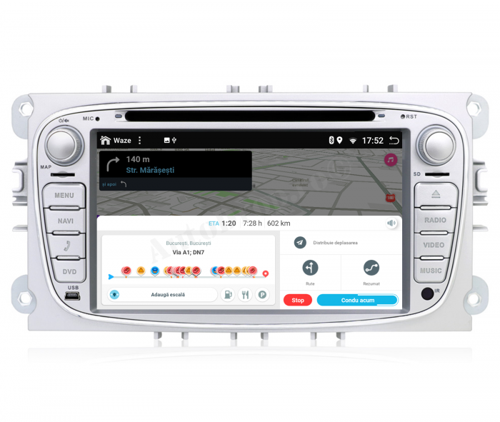 Navigatie Android 10 Ford V2 Argintiu PX6 | AutoDrop.ro [12]