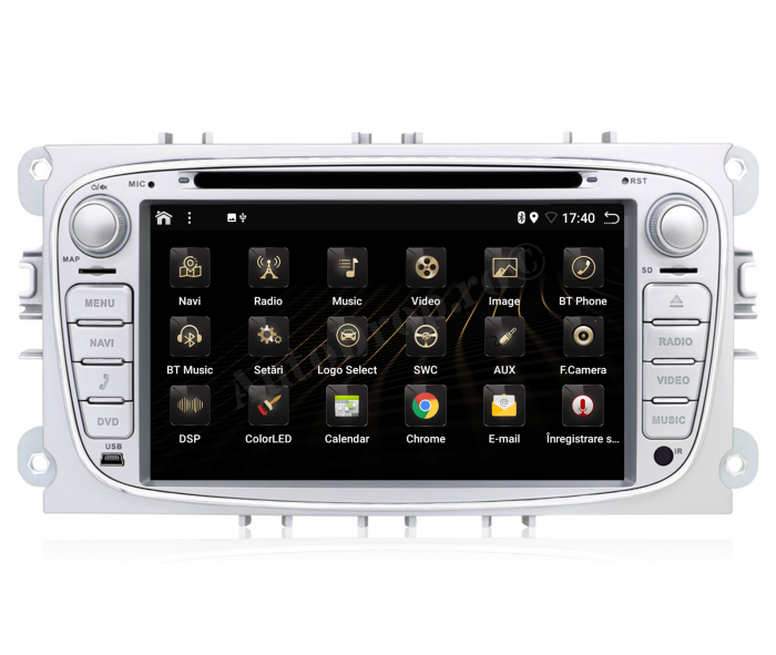 Navigatie Android 12 Ford V2 Argintiu AD-BGB | AutoDrop.ro [5]
