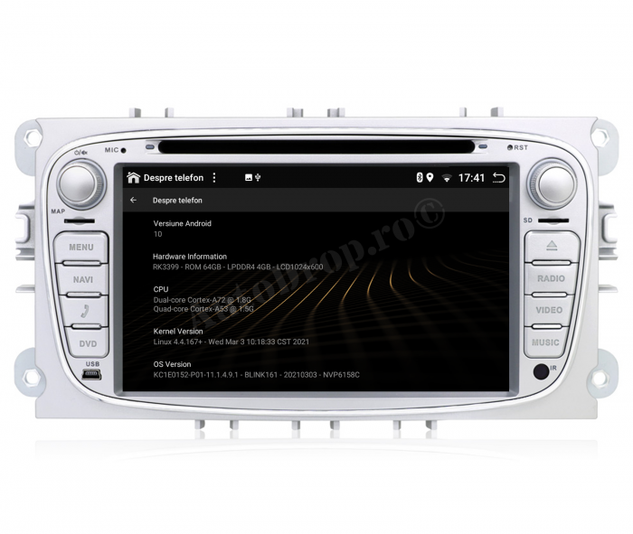 Navigatie Android 10 Ford V2 Argintiu PX6 | AutoDrop.ro [16]