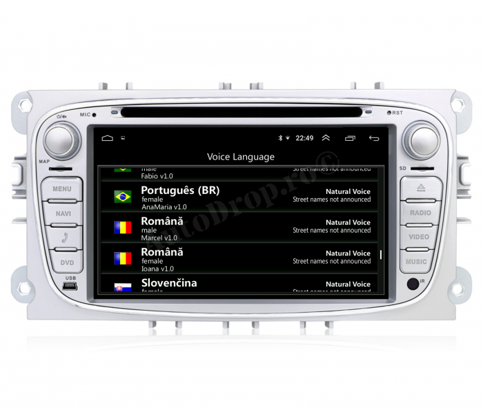 Navigatie Android 12 Ford V2 Argintiu AD-BGB | AutoDrop.ro [13]