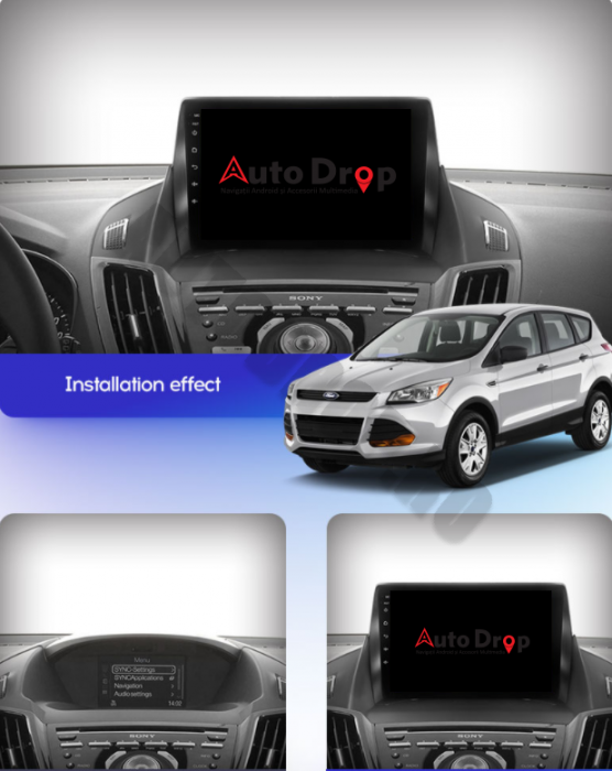 Navigatie Android 10 Ford Kuga 2013+ PX6 | AutoDrop.ro [25]