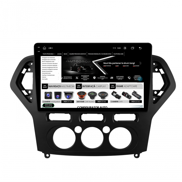 Navigatie Android 13 2K Ford Mondeo 8GB | AutoDrop.ro [10]