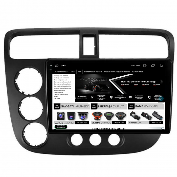 Navigatie Android 13 2K Honda Civic 4+64GB | AutoDrop.ro [8]