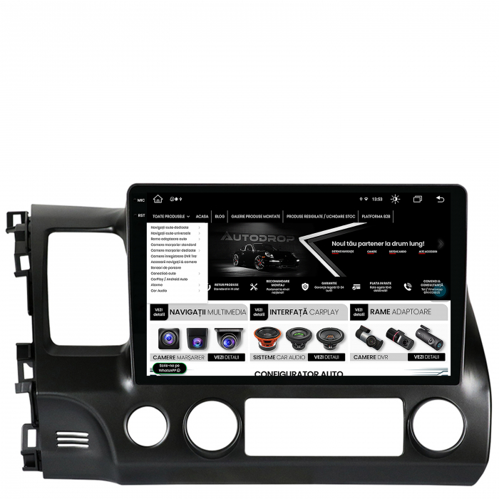 Navigatie Android 2K 13 Honda Civic 4+64GB | AutoDrop.ro [11]